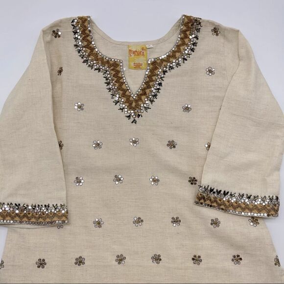 Taruni Indian Style Tunic Dress Sz M - Picture 5 of 16